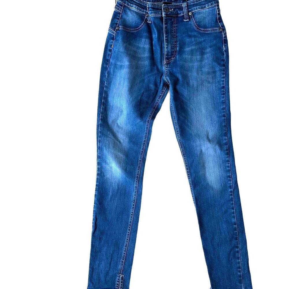 PLEASE Women's Medium Wash Skinny Jeans Made in Italy - Size Medium